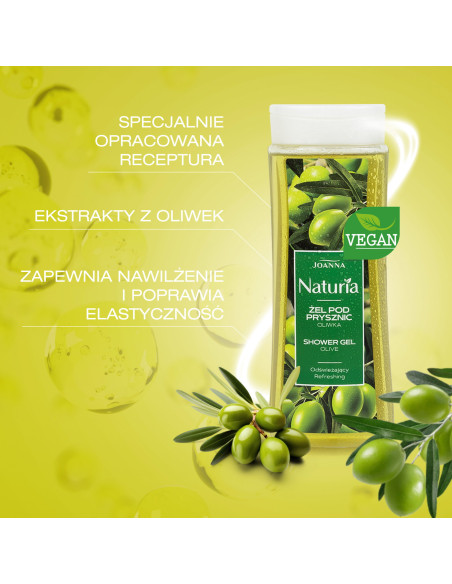 NATURIA olivový sprchový gel 300 ml – hydratace a relax pro každý den