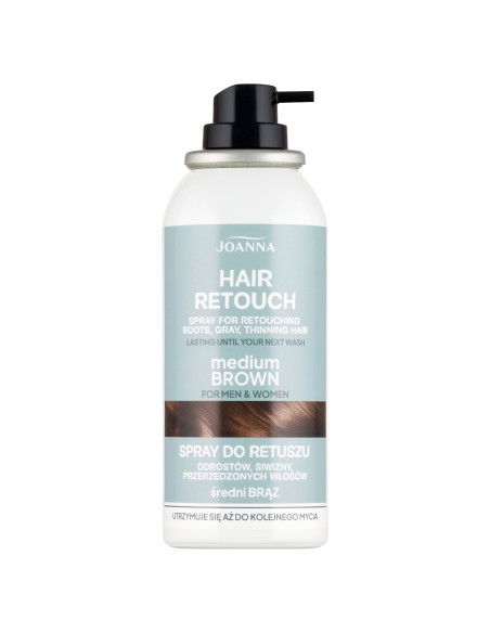 HAIR RETOUCH sprej na prekrytie odrastov Stredne hnedá 75 ml