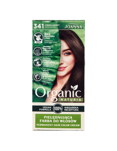 NATURIA ORGANIC VEGAN barva na vlasy 341 Čokoládová