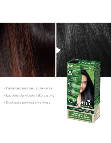 NATURIA ORGANIC Vegán Festék Ebony 350