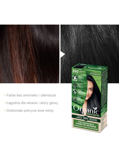 NATURIA ORGANIC Vegán Festék Ebony 350