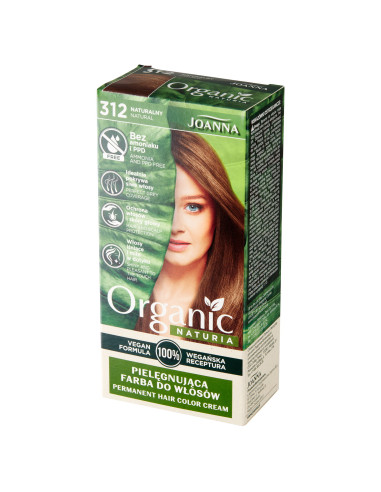NATURIA ORGANIC VEGAN farba na vlasy 312 Prírodná