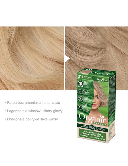 NATURIA ORGANIC vegán festék Platinum 311