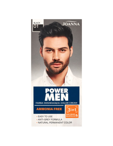 POWER MEN színes festék 01 fekete 2024