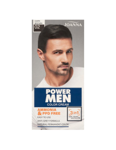 POWER MEN farba na vlasy 02 Tmavohnedá