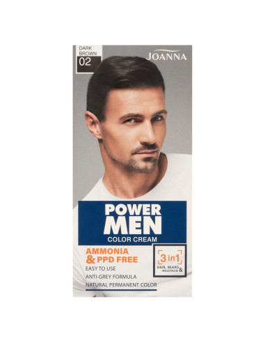 POWER MEN barva Paint 02 Tmavě hnědá