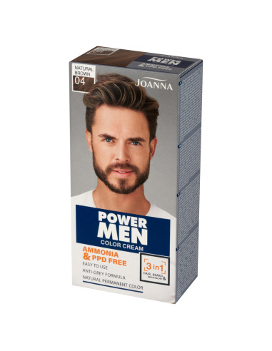 POWER MEN barva Paint 04 Natural brown 2024