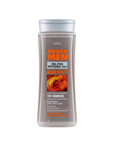 POWER MEN energizujúci sprchový gél s guaranou a korením 300 ml