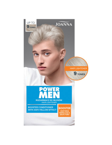 POWER MEN Zosvetľovač vlasov - studená blond do 9 tónov