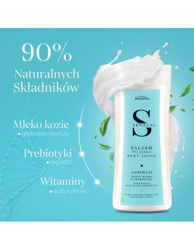 SENSUAL telový balzam s kozím mliekom a prebiotikami 200 g