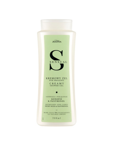 SENSUAL krémový sprchový gél s konope a pantenolom 500 ml
