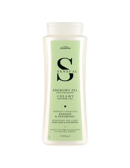 Joanna Sensual Krémový sprchový gel s konopí a pantenolem 500 ml