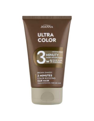 Hnědá barvicí maska ​​ULTRA COLOR – osvěžení a lesk barev
