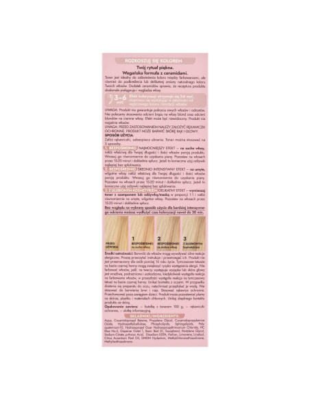 ULTRA COLOR vegánsky toner na vlasy Rose Latte 100 g