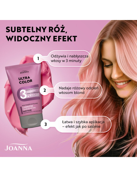 ULTRA Color 3 min – Balzsam rózsaszín szőkére 100g
