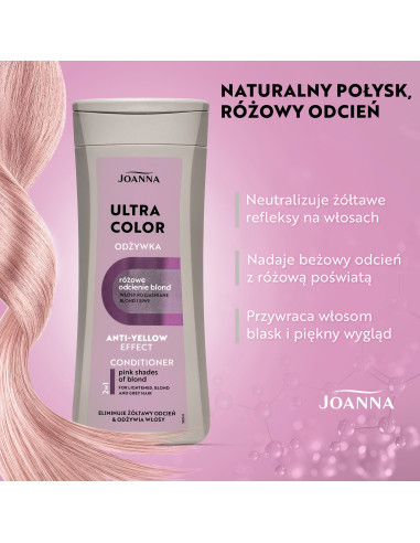Ultra Color Conditioner Pink Shades Blond 200 g – osvěžuje a zvýrazňuje barvu