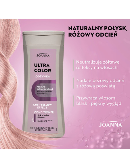 Ultra Color Conditioner Pink Shades Blond 200 g – osvěžuje a zvýrazňuje barvu