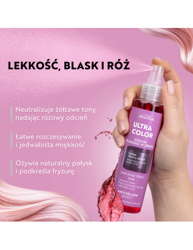 ULTRA COLOR Pink Mousse Spray – Pastel Glow Effect