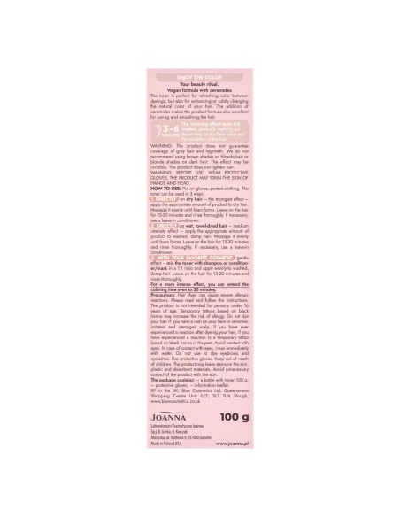 Ultra Color Toner Cinnamon csokoládé – vegán hajfesték | Joanna