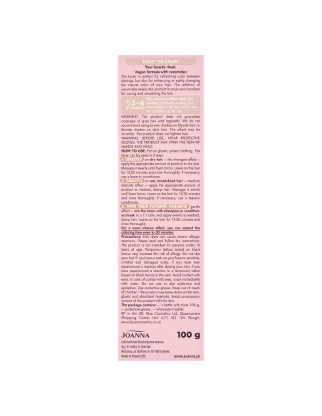 Ultra Color Toner Tejcsokoládé - ​​vegán hajfesték | Joanna