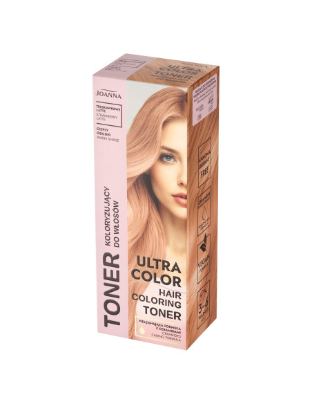 Ultra Color Toner Strowberry Latte - veganský toner na vlasy | Joann