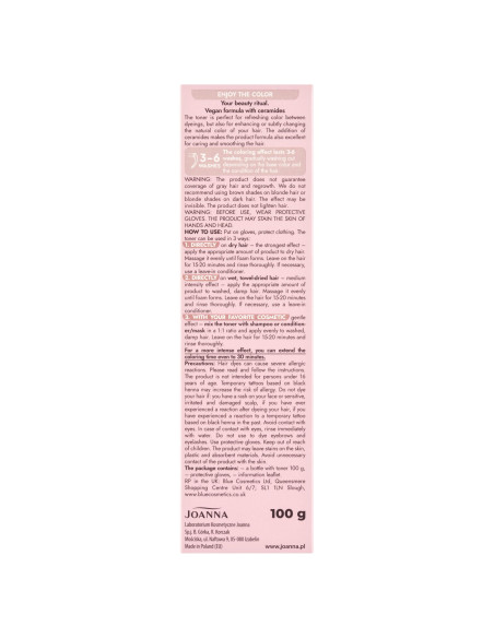 ULTRA COLOR vegánsky toner na vlasy Strawberry Latte 100 g