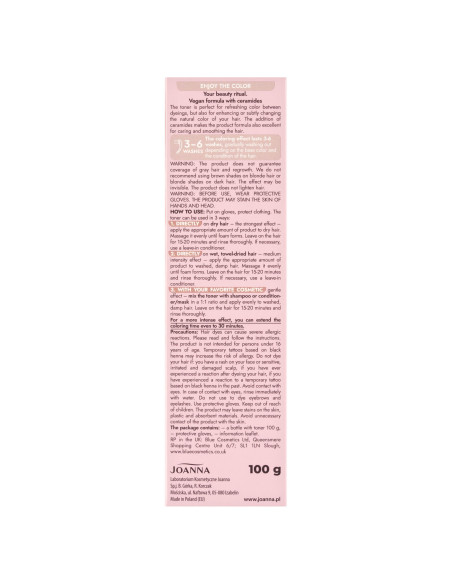 ULTRA COLOR vegánsky toner na vlasy Sweet Cappuccino 100 g