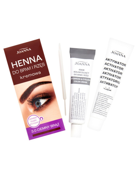 HENNA krémová farba na obočie a mihalnice tmavohnedá 3.0 15 ml