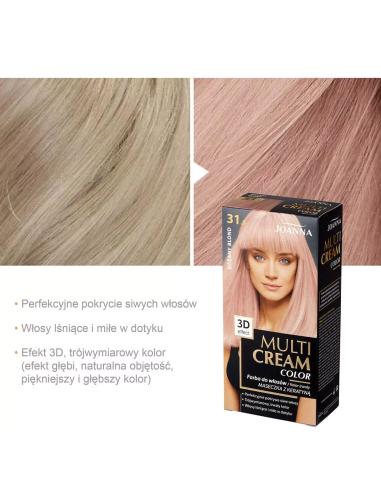 MULTI CREAM COLOR farba na vlasy 31.5 Ružová blond