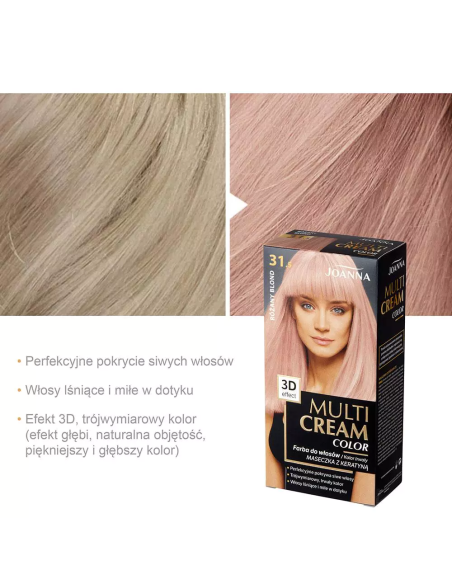 Joanna Multi Cream Color Rose blond barva na vlasy 31.5