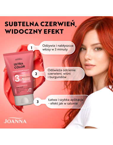 ULTRA COLOR 3-minútová maska na červené odtiene 100 g